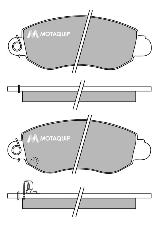 Bremsbelagsatz, Scheibenbremse MOTAQUIP LVXL644