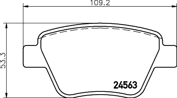 Bremsbelagsatz, Scheibenbremse HELLA PAGID 8DB 355 014-021