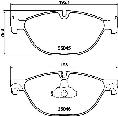 Bremsbelagsatz, Scheibenbremse HELLA PAGID 8DB 355 015-251