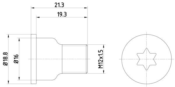 Schraube, Bremsscheibe HELLA PAGID 8DZ 355 209-051