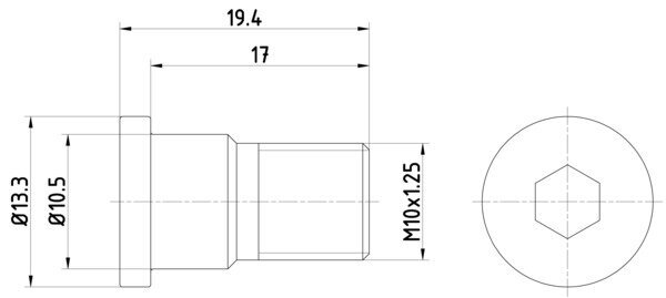 Schraube, Bremsscheibe HELLA PAGID 8DZ 355 209-071