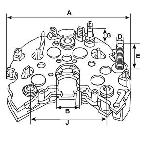 Gleichrichter, Generator HC-Cargo 131573 Bild Gleichrichter, Generator HC-Cargo 131573