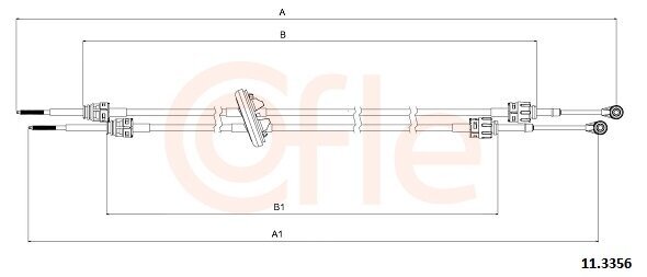 Seilzug, Schaltgetriebe COFLE 11.3356