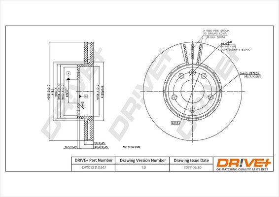 Bremsscheibe Dr!ve+ DP1010.11.0347