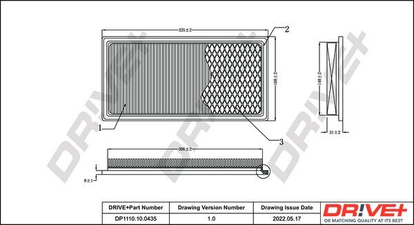 Luftfilter Dr!ve+ DP1110.10.0435