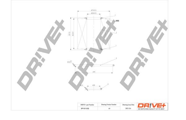 Ölfilter Dr!ve+ DP1110.11.0123