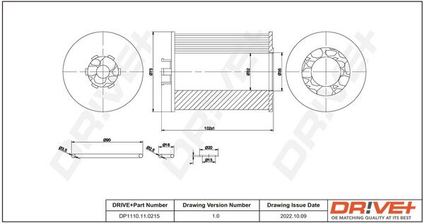 Ölfilter Dr!ve+ DP1110.11.0215