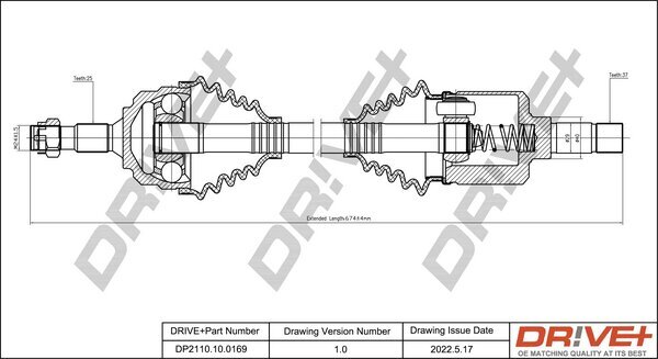 Antriebswelle Dr!ve+ DP2110.10.0169