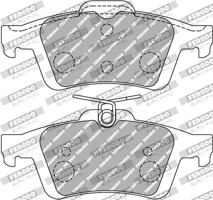 Bremsbelagsatz, Scheibenbremse FERODO RACING FCP1931H