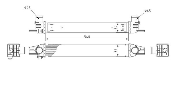 Ladeluftkühler HART 613 038