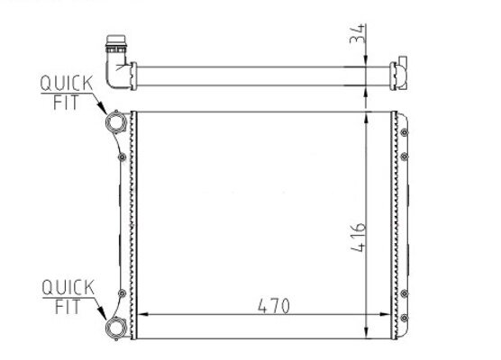 Kühler, Motorkühlung HART 602 962