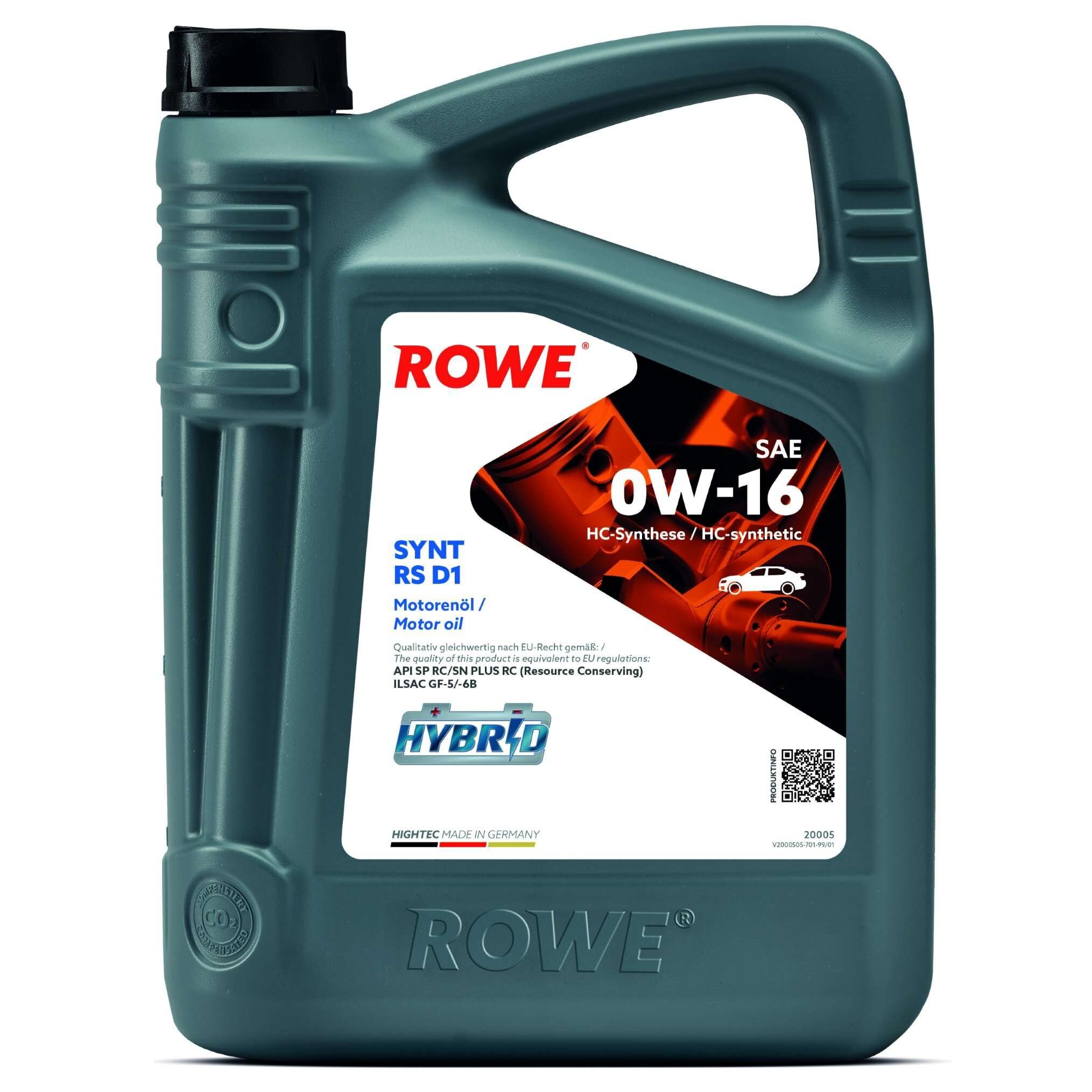 Motoröl 0W-16 5L ROWE 20005-0050-99