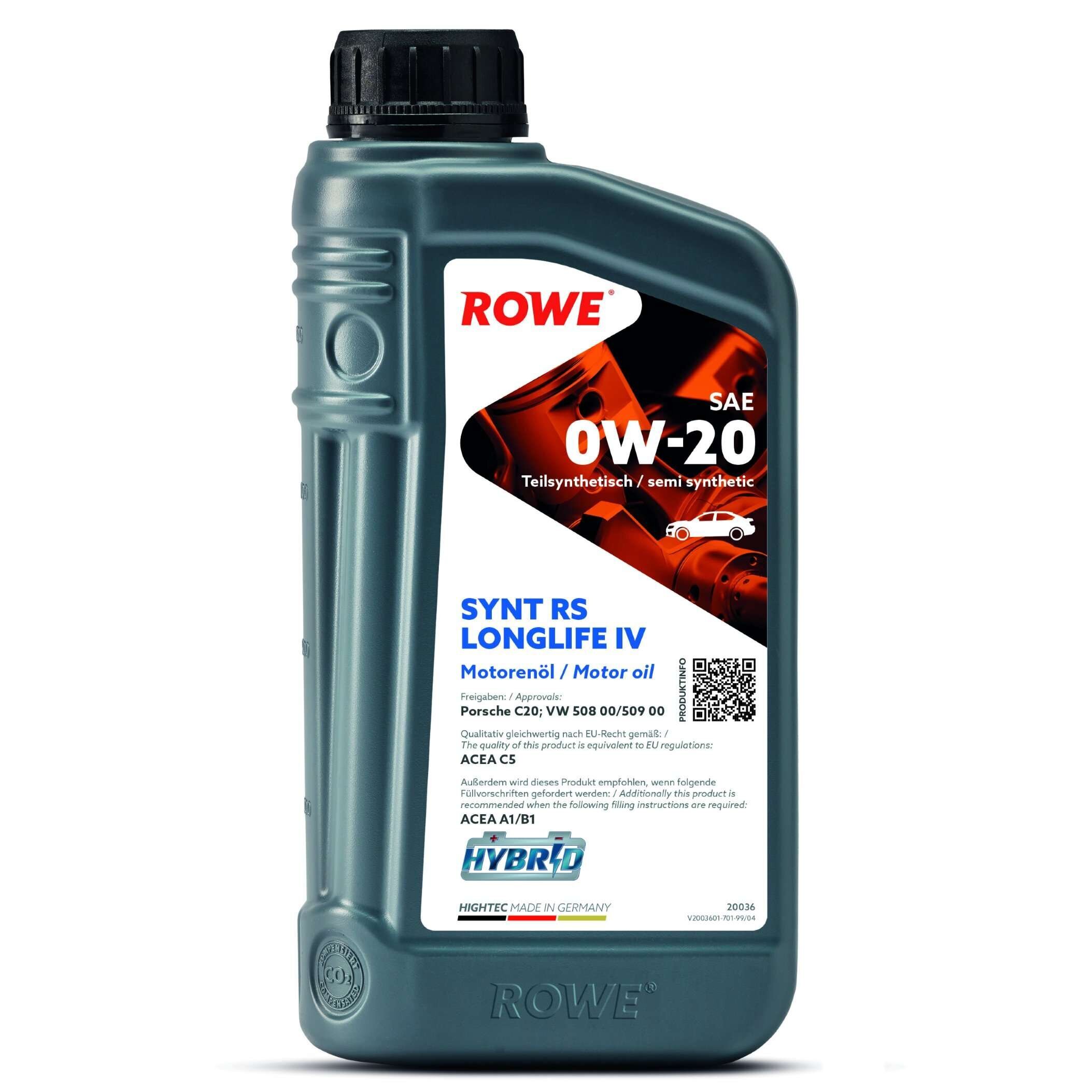 Motoröl 0W-20 1L ROWE 20036-0010-99