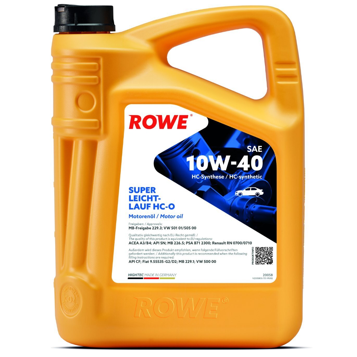 Motoröl 10W-40 4L ROWE 20058-0040-99