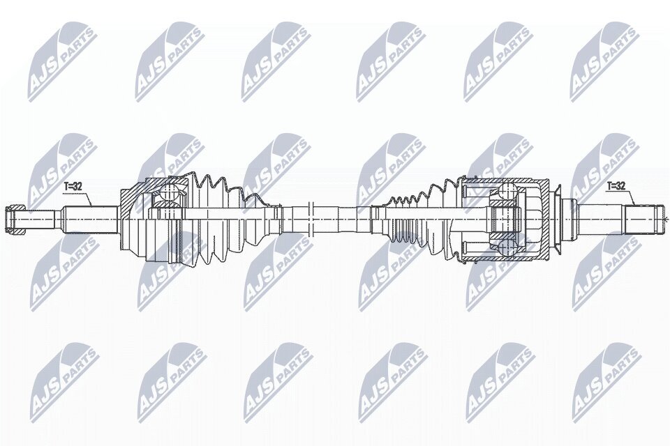 Antriebswelle NTY NPW-CH-126 Bild Antriebswelle NTY NPW-CH-126