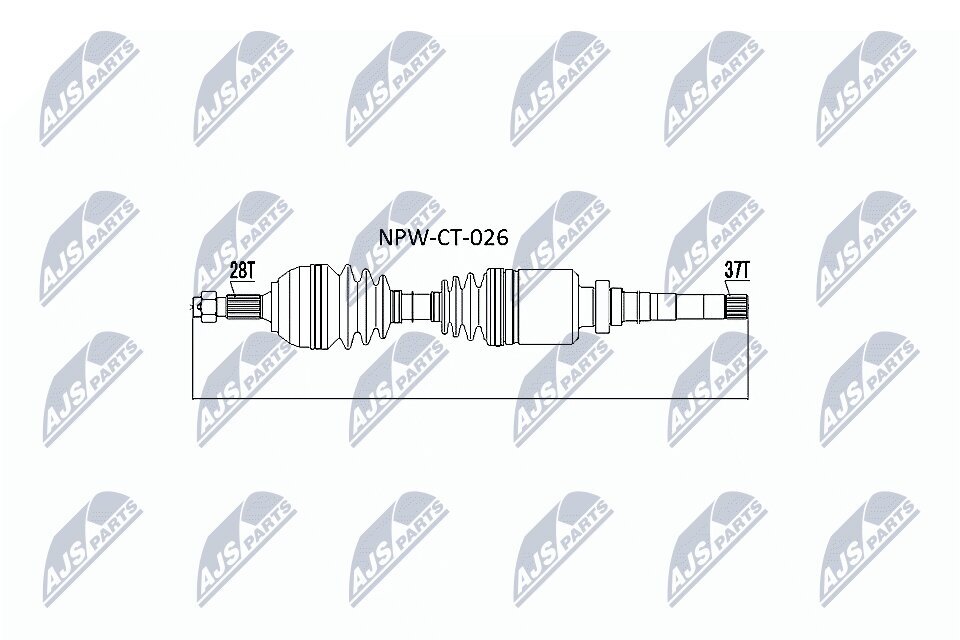 Antriebswelle NTY NPW-CT-026