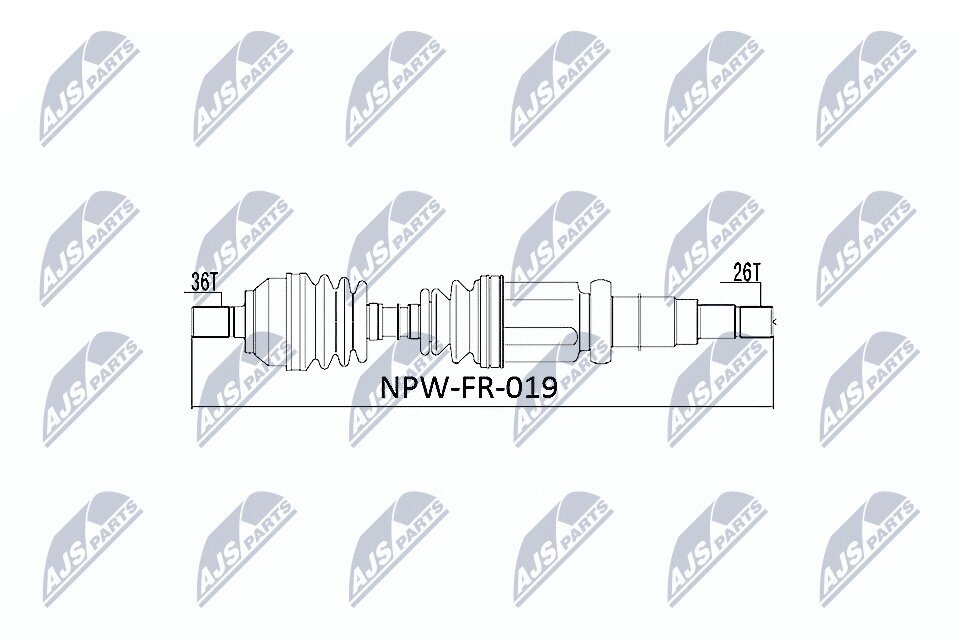 Antriebswelle NTY NPW-FR-019