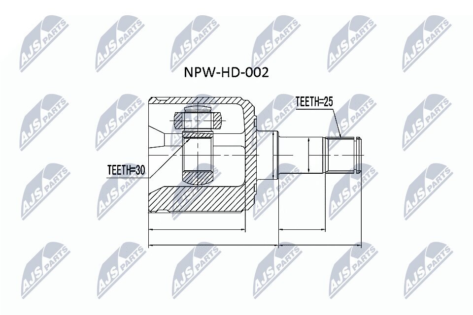 Gelenksatz, Antriebswelle NTY NPW-HD-002