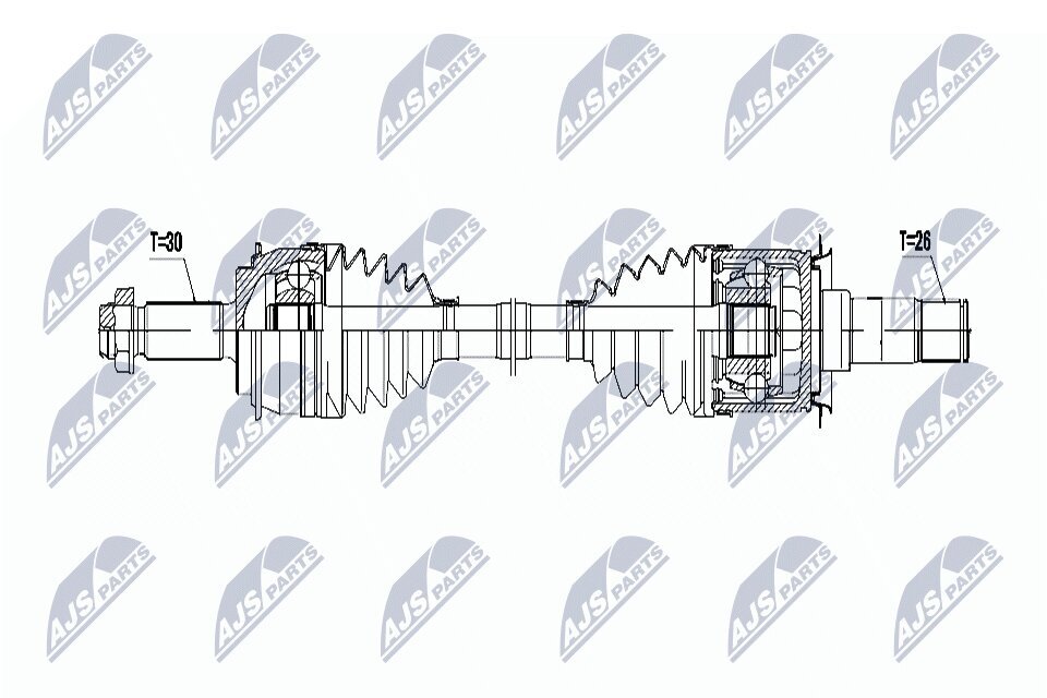 Antriebswelle NTY NPW-ME-072