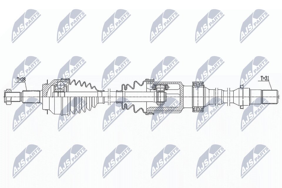 Antriebswelle NTY NPW-MZ-076