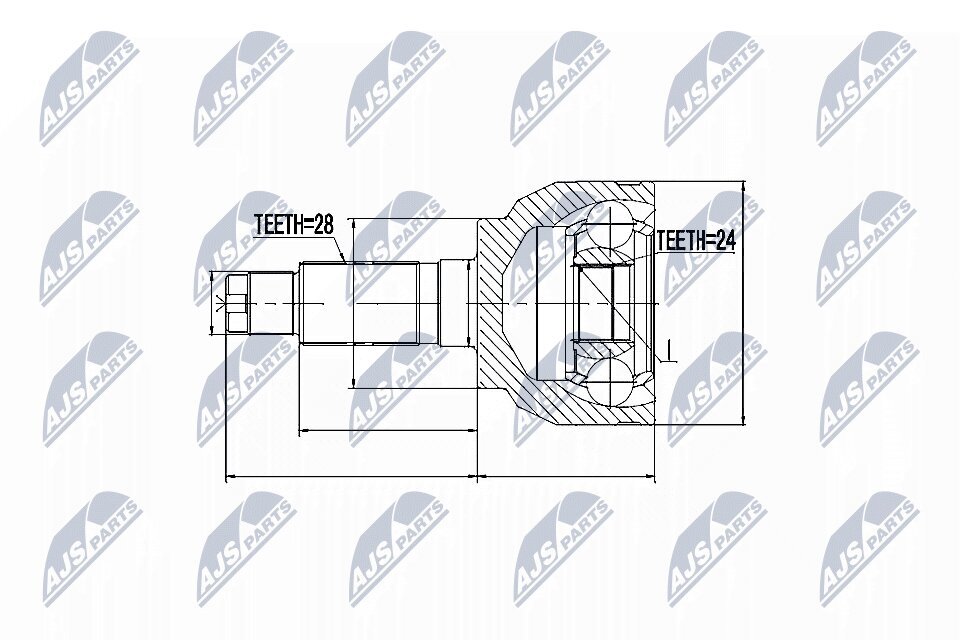 Gelenksatz, Antriebswelle NTY NPZ-MZ-046