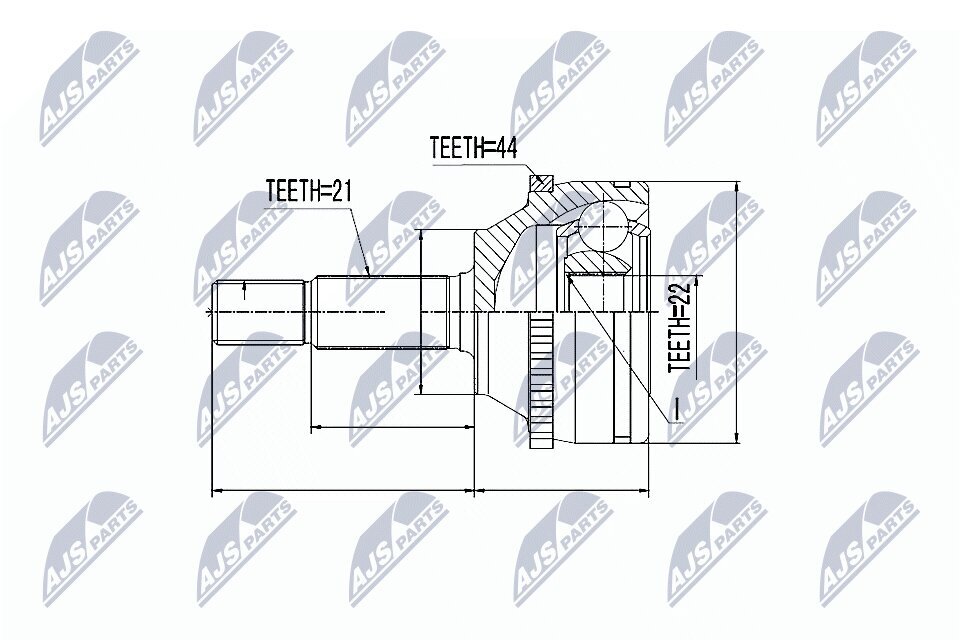 Gelenksatz, Antriebswelle NTY NPZ-RE-010