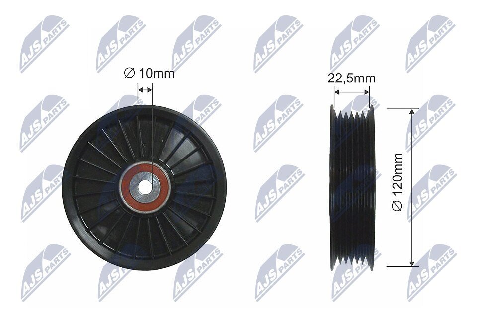 Umlenk-/Führungsrolle, Keilrippenriemen NTY RNK-PL-022