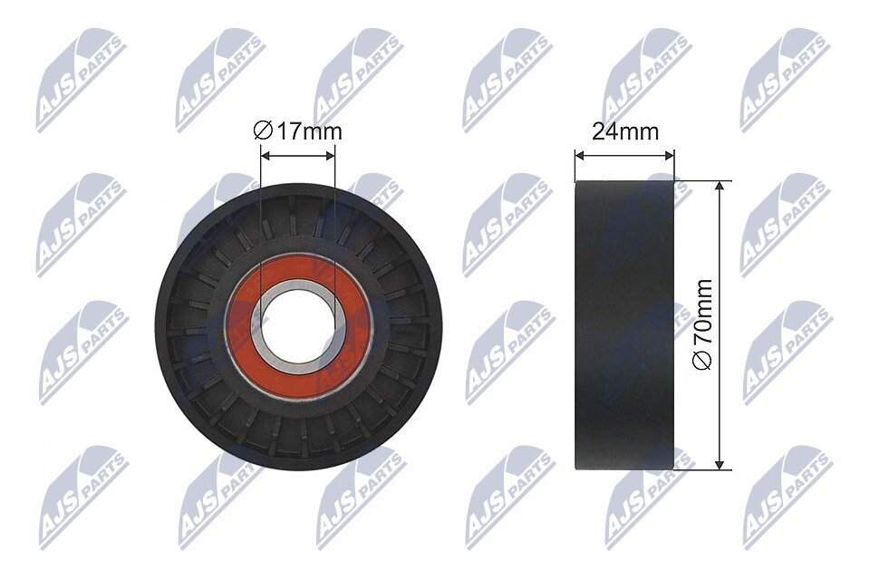 Spannrolle, Keilrippenriemen NTY RNK-VW-014