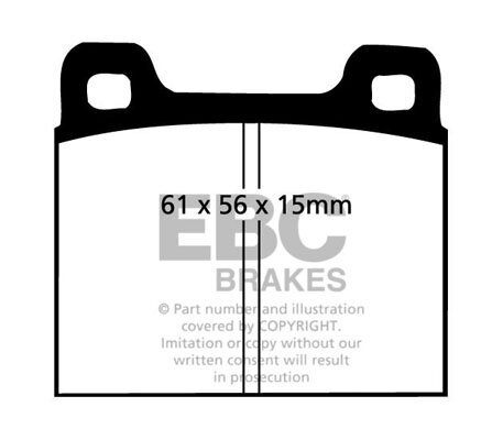 Bremsbelagsatz, Scheibenbremse EBC Brakes DP3104C