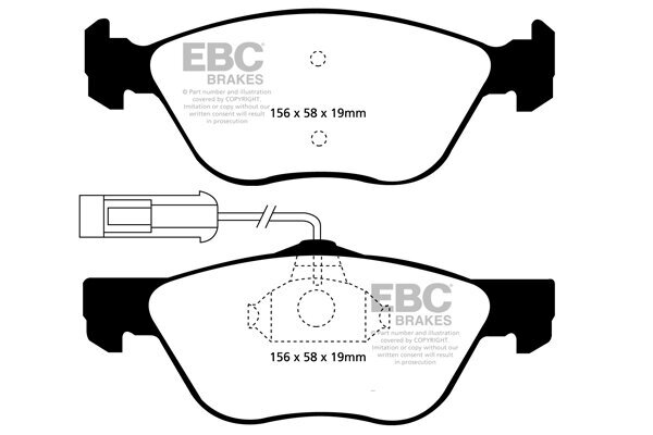 Bremsbelagsatz, Scheibenbremse EBC Brakes DP21061