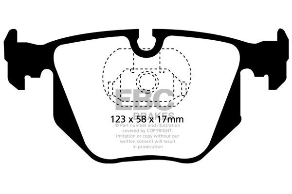 Bremsbelagsatz, Scheibenbremse EBC Brakes DP1118