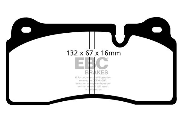 Bremsbelagsatz, Scheibenbremse EBC Brakes DP41127R