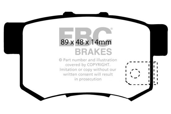 Bremsbelagsatz, Scheibenbremse EBC Brakes DP21193