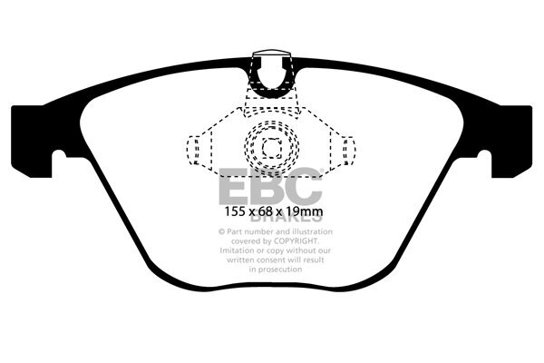 Bremsbelagsatz, Scheibenbremse EBC Brakes DP41449R