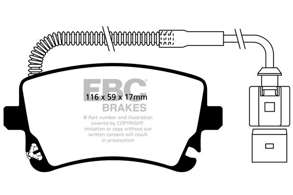 Bremsbelagsatz, Scheibenbremse EBC Brakes DP41470R