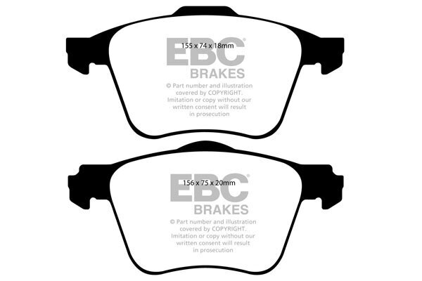 Bremsbelagsatz, Scheibenbremse EBC Brakes DP31914C