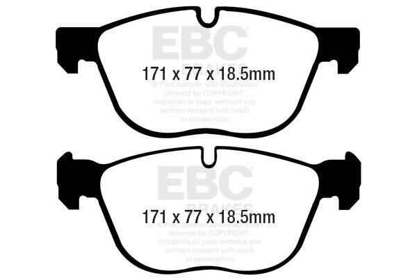 Bremsbelagsatz, Scheibenbremse EBC Brakes DP61938