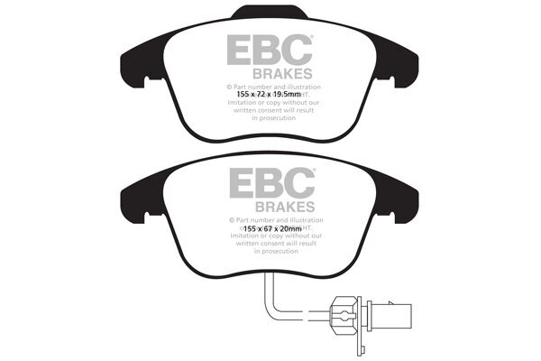 Bremsbelagsatz, Scheibenbremse EBC Brakes DP31998C