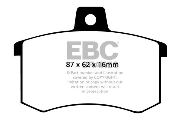 Bremsbelagsatz, Scheibenbremse EBC Brakes DP4370R