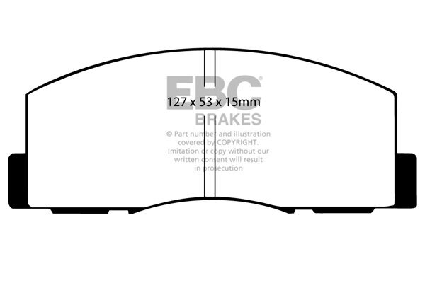 Bremsbelagsatz, Scheibenbremse EBC Brakes DP461