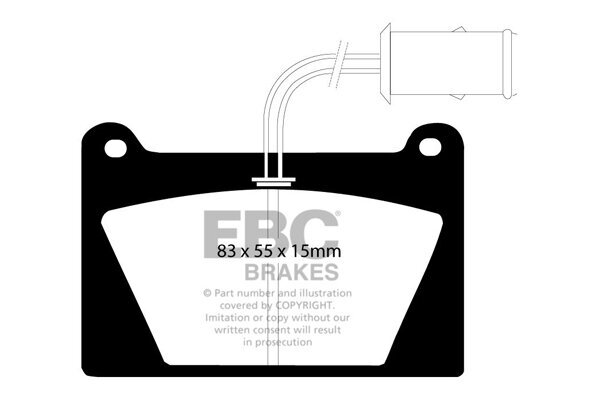 Bremsbelagsatz, Scheibenbremse EBC Brakes DP5627NDX