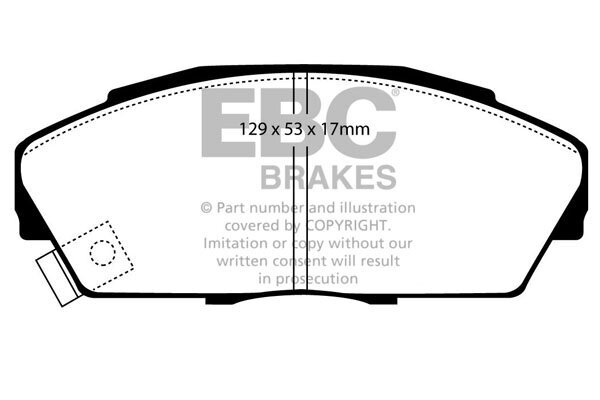 Bremsbelagsatz, Scheibenbremse EBC Brakes DP2719/2