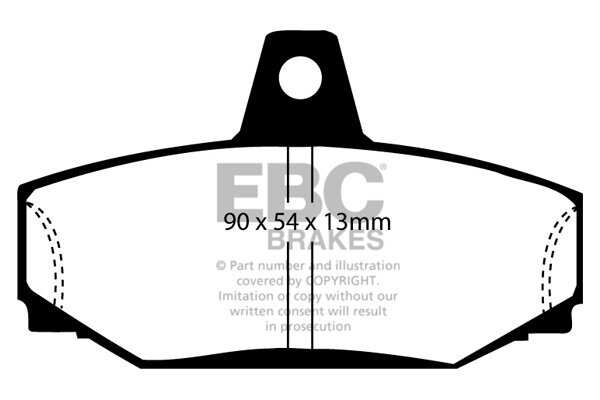 Bremsbelagsatz, Scheibenbremse EBC Brakes DP793