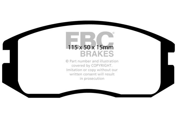 Bremsbelagsatz, Scheibenbremse EBC Brakes DP941