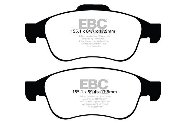 Bremsbelagsatz, Scheibenbremse EBC Brakes DPX2023