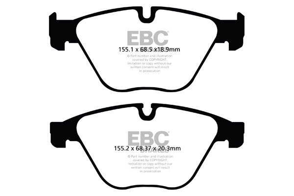 Bremsbelagsatz, Scheibenbremse EBC Brakes DPX2103