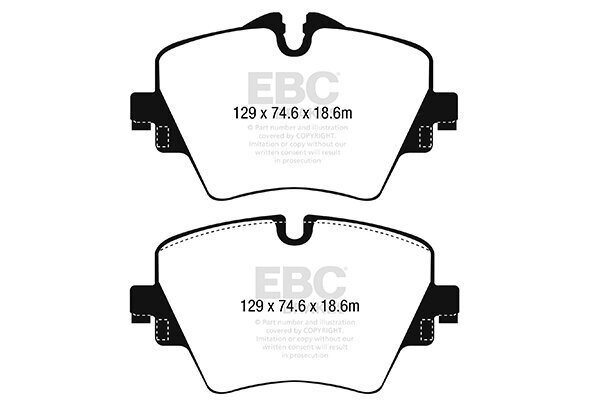 Bremsbelagsatz, Scheibenbremse EBC Brakes DP42245R