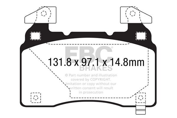 Bremsbelagsatz, Scheibenbremse EBC Brakes DP23028